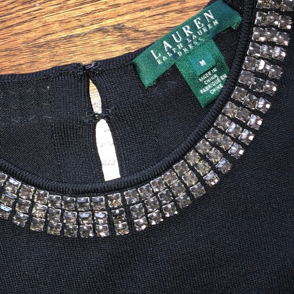 Ralph Lauren Formal Rhinestone Neckline Cocktail Dress - Picture 10 of 15